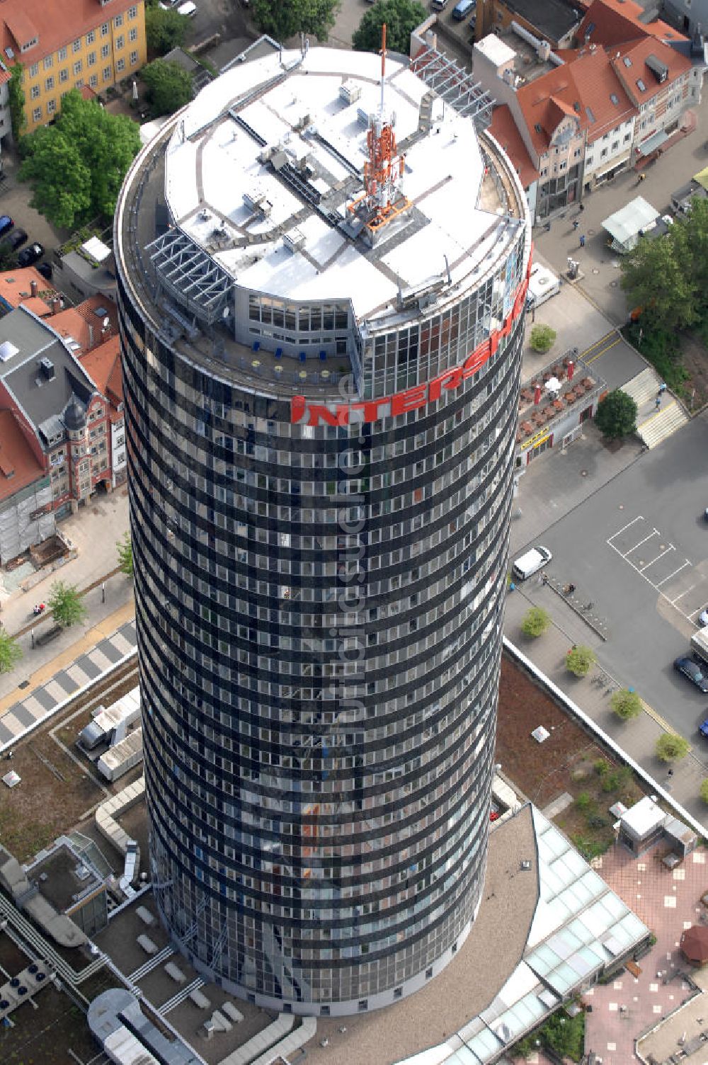 Jena von oben - INTERSHOP Tower in Jena