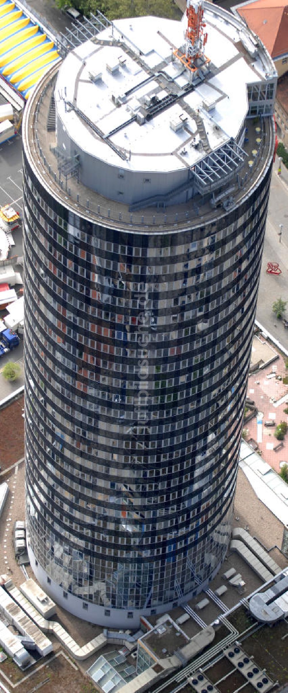 Jena aus der Vogelperspektive: INTERSHOP Tower in Jena