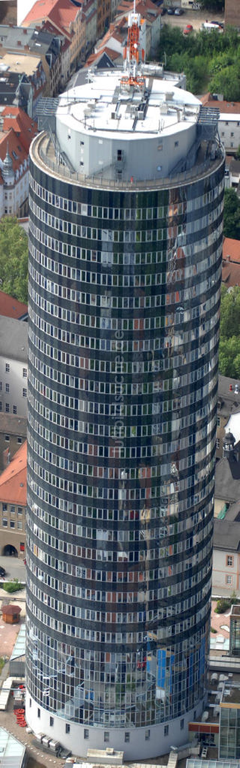 Luftaufnahme Jena - INTERSHOP Tower in Jena