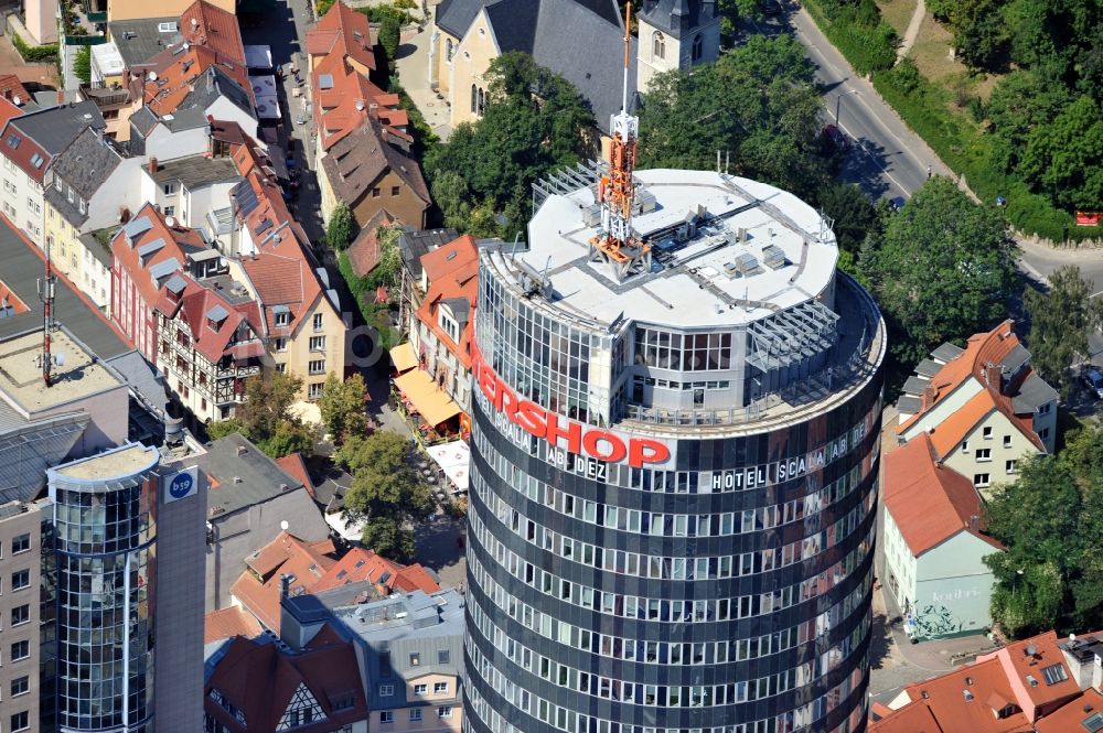 Luftbild Jena - Intershop Tower in Jena im Bundesland Thüringen