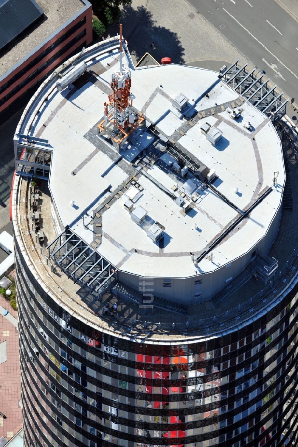 Luftaufnahme Jena - Intershop Tower in Jena im Bundesland Thüringen