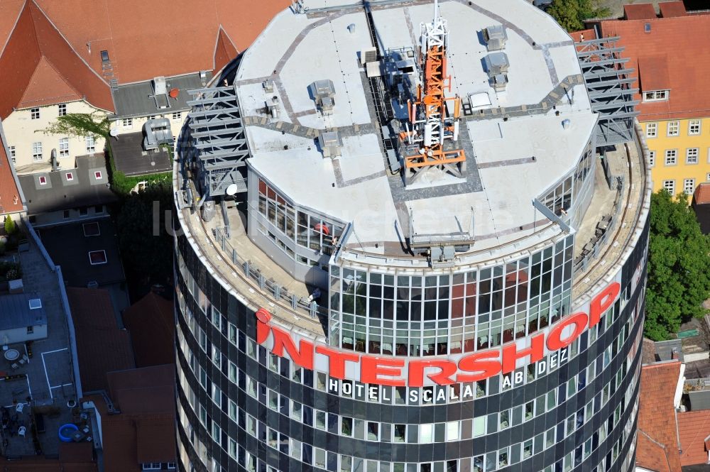 Jena aus der Vogelperspektive: Intershop Tower in Jena im Bundesland Thüringen