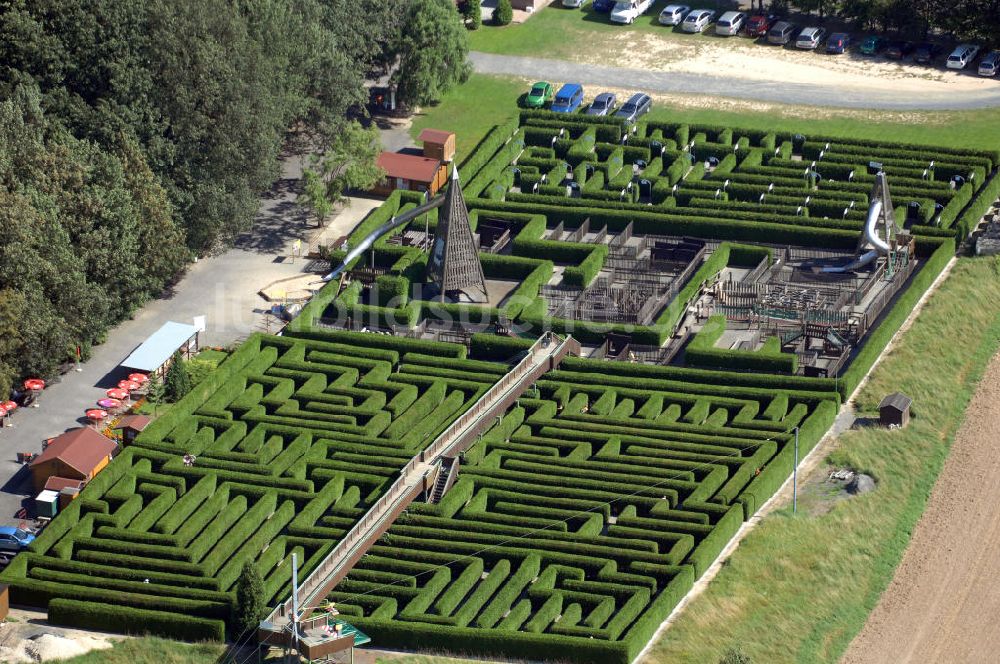 Bautzen von oben - Irrgarten Kleinwelka