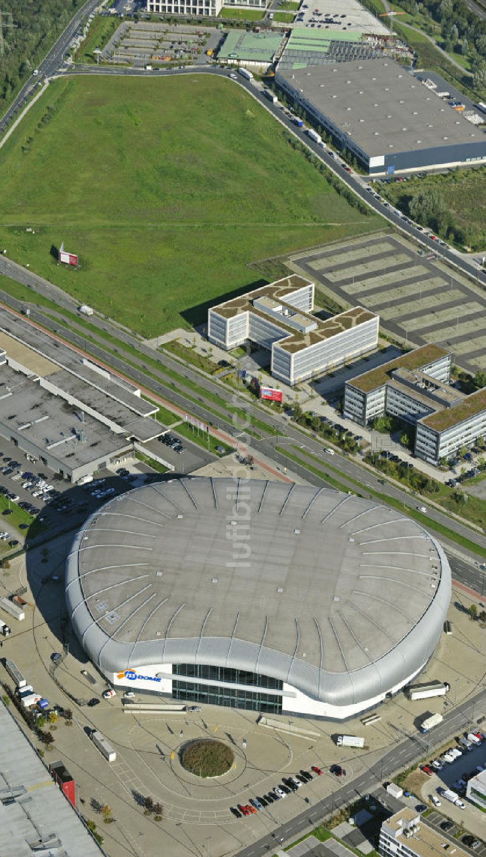 Düsseldorf aus der Vogelperspektive: ISS Dome Düsseldorf