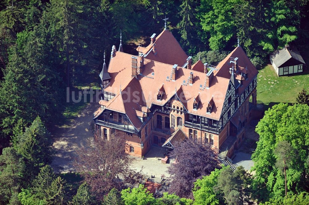 Gelbensande aus der Vogelperspektive: Jagdschloss Gelbensande in Mecklenburg-Vorpommern