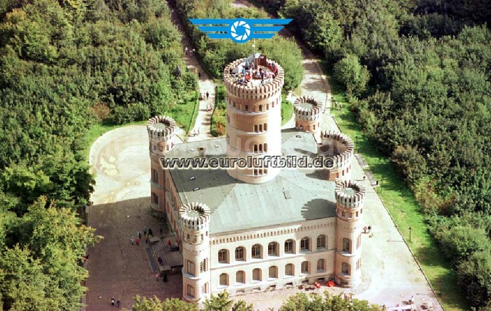 Granitz / Rügen - Mecklenburg-Vorpommern aus der Vogelperspektive: Jagdschloß Granitz auf Rügen.