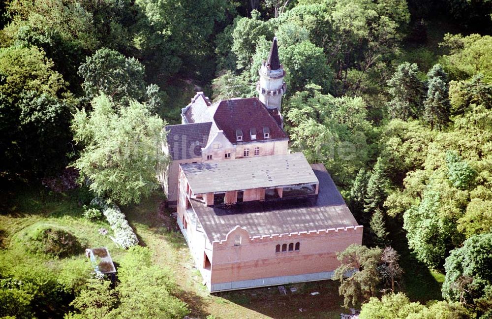 Wendisch-Rietz / Brandenburg aus der Vogelperspektive: Jagdschloß am Scharmützelsee. Datum: 21.05.2003