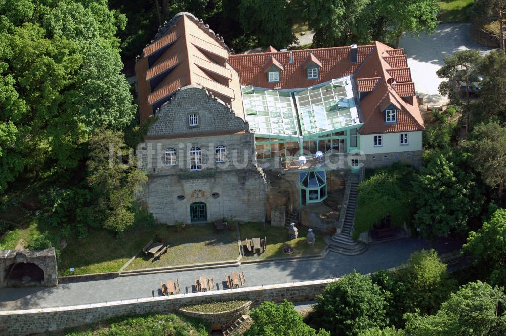 Luftaufnahme HALBERSTADT - Jagdschloss Spiegelsberge im Landschaftsschutzpark Spiegelsberge am Tiergarten in Halberstadt