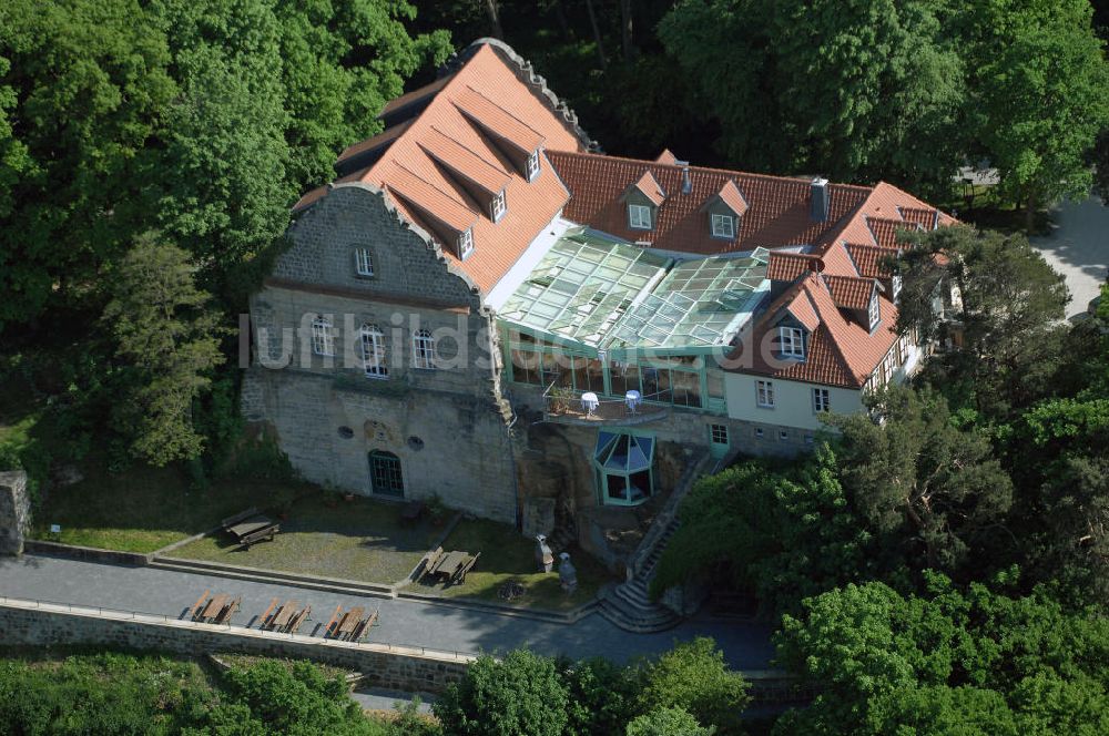 Luftbild HALBERSTADT - Jagdschloss Spiegelsberge im Landschaftsschutzpark Spiegelsberge am Tiergarten in Halberstadt