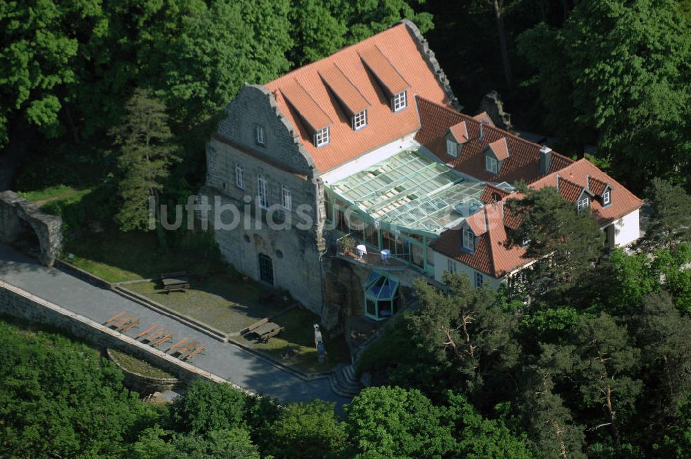 Luftaufnahme HALBERSTADT - Jagdschloss Spiegelsberge im Landschaftsschutzpark Spiegelsberge am Tiergarten in Halberstadt