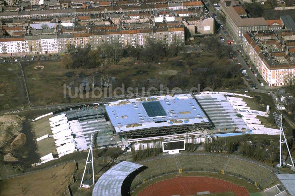 Luftbild Berlin / Prenzlauer Berg - Jahnsportpark in Berlin Prenzlauer Berg.