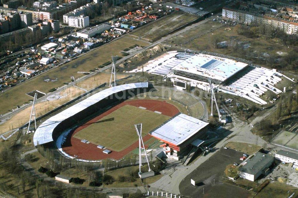 Luftbild Berlin / Prenzlauer Berg - Jahnsportpark in Berlin Prenzlauer Berg.