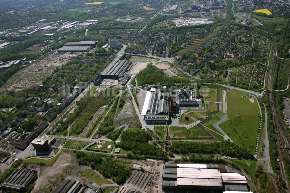 Luftbild Bochum - Jahrhunderthalle und Bochumer Innenstadt