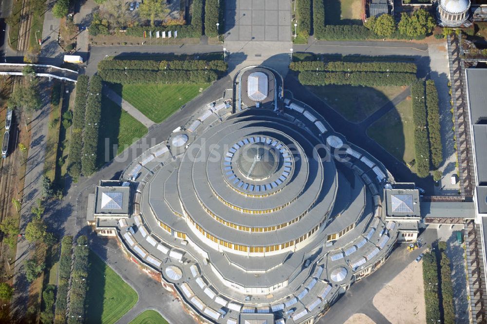 Luftbild WROCLAW - BRESLAU - Jahrhunderthalle (Hala Stulecia, Hala Ludowa) Breslau, Niederschlesien in Polen