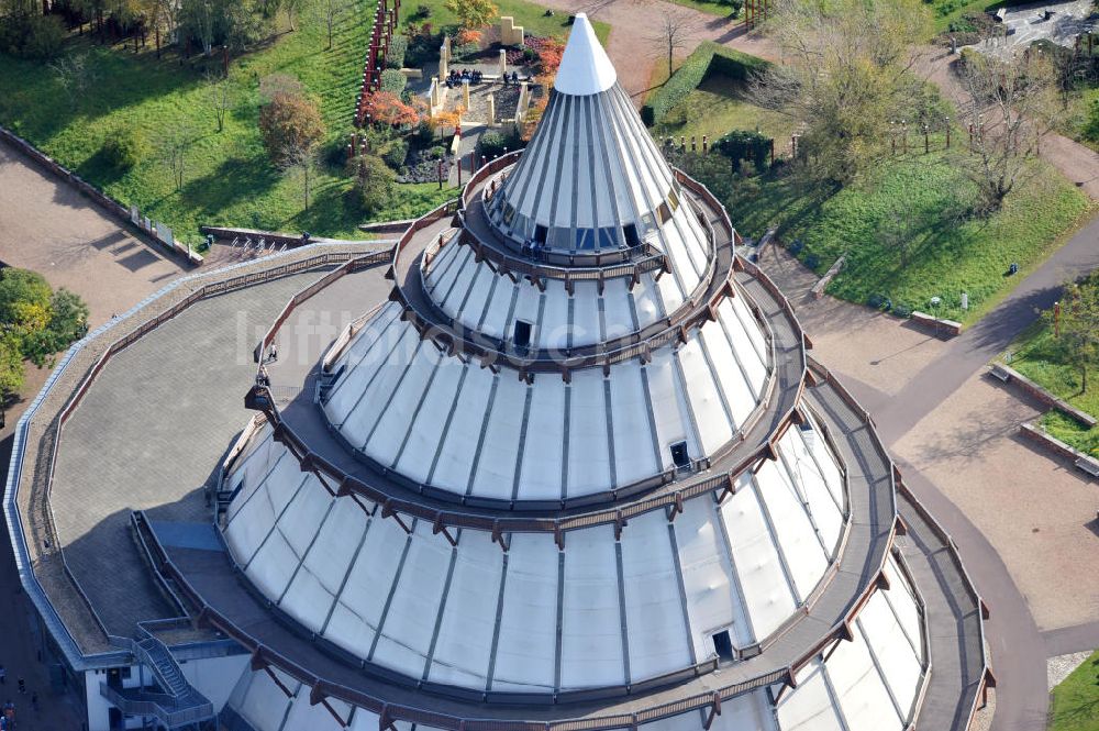 Luftbild Magdeburg - Jahrtausendturm Magdeburg