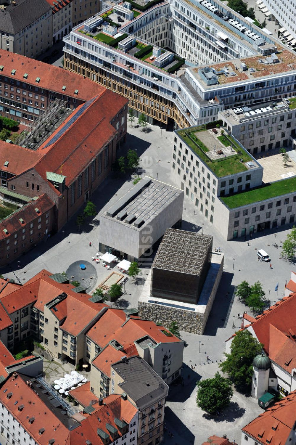 Luftbild München - Jüdische Zentrum Jakobsplatz in München / Bayern