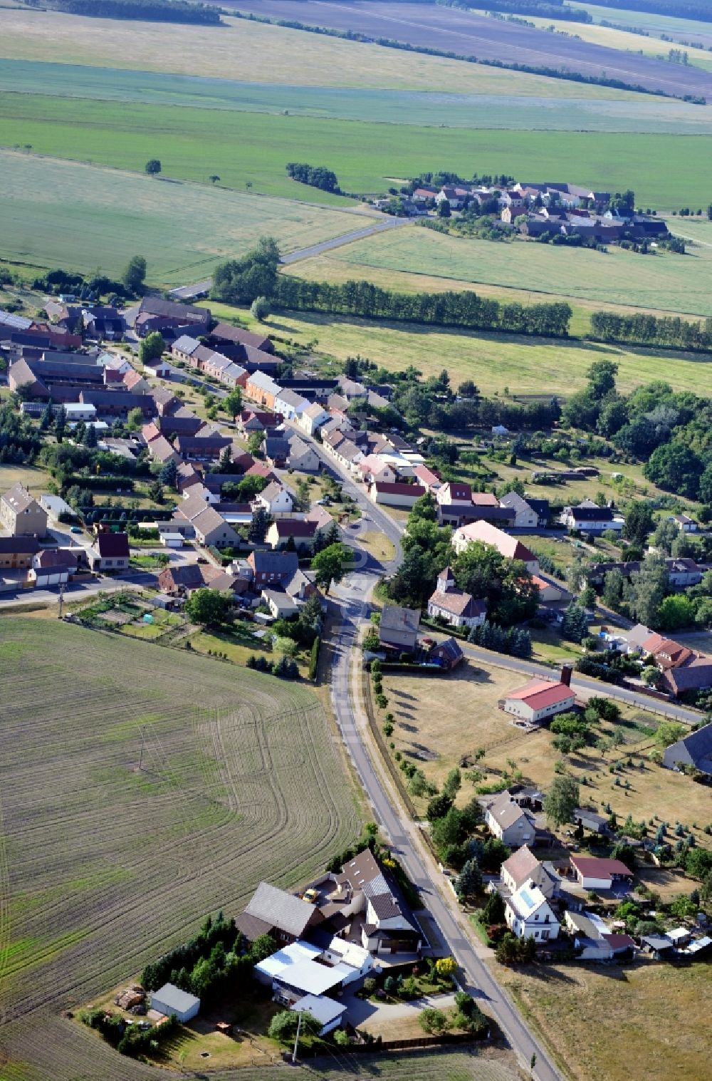 Jessen OT Gentha aus der Vogelperspektive: Jessen OT Gentha im Bundesland Sachsen-Anhalt