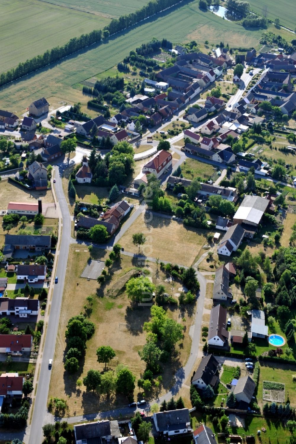 Luftbild Jessen OT Gentha - Jessen OT Gentha im Bundesland Sachsen-Anhalt