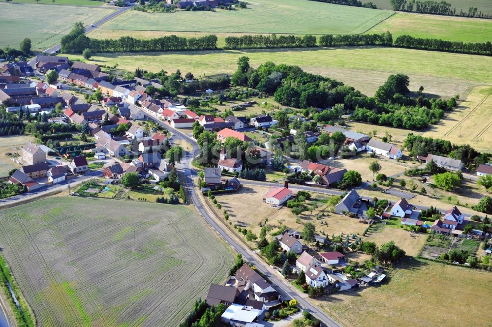 Jessen OT Gentha von oben - Jessen OT Gentha im Bundesland Sachsen-Anhalt