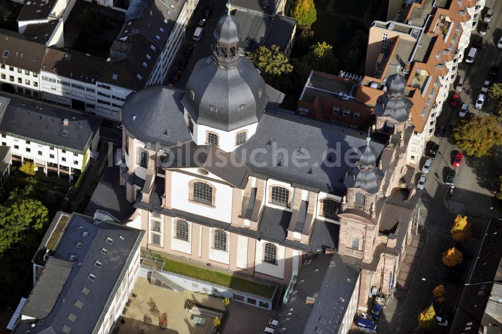 Mannheim aus der Vogelperspektive: Jesuitenkirche Mannheim