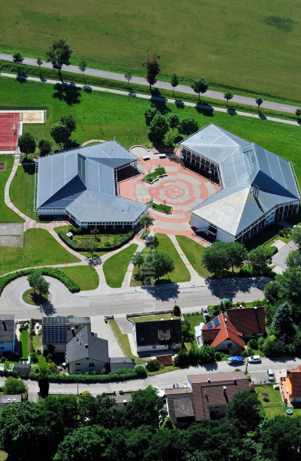 Luftaufnahme Scheyern - Johann-Andreas-Schmeller - Mittelschule Scheyern im Bundesland Bayern