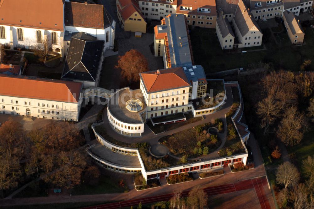 Torgau aus der Vogelperspektive: Johann-Walter-Gymnasium in Torgau