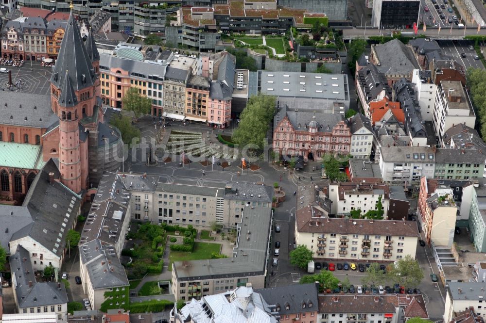 Luftbild Mainz - Johannes-Gutenberg-Museum in Mainz im Bundesland Rheinland-Pfalz