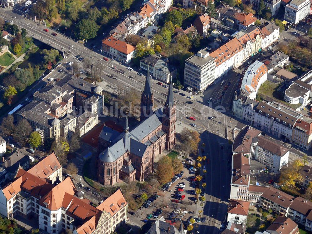 Luftaufnahme Freiburg - Johanneskirche Freiburg