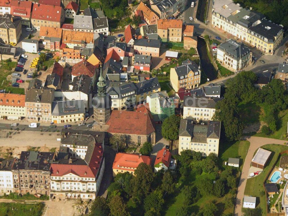 Bad Schandau aus der Vogelperspektive: Johanniskirche Bad Schandau