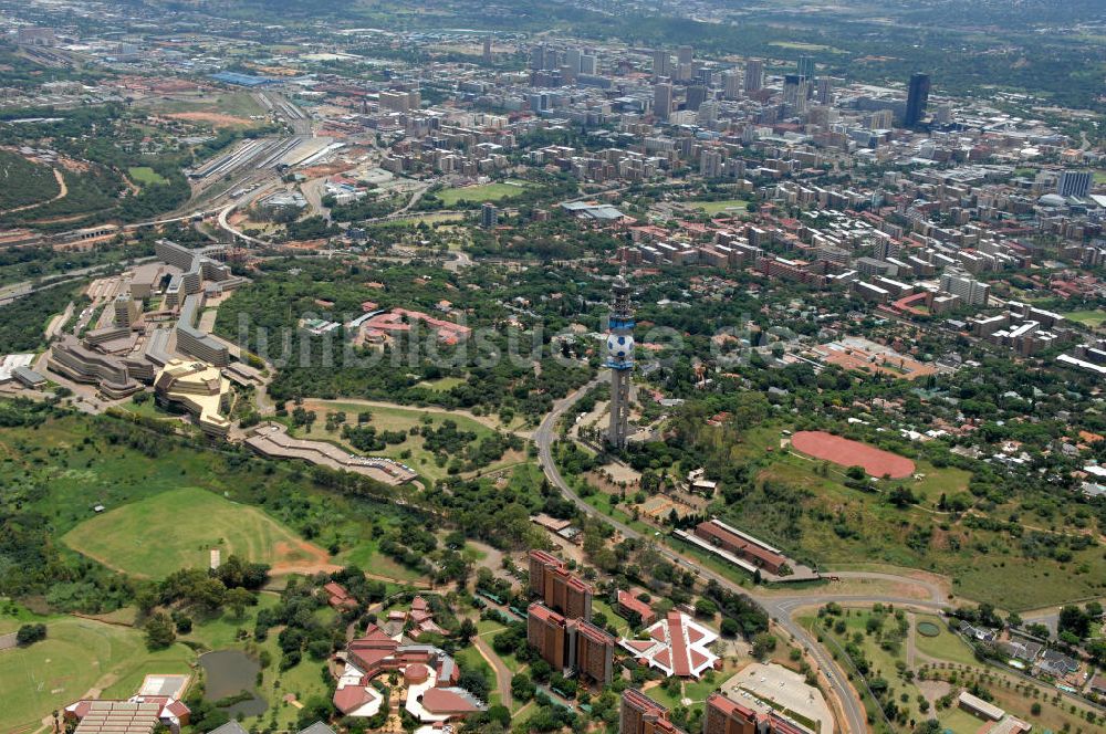 Luftbild Pretoria - John Vorster Tower and Skyline Pretoria