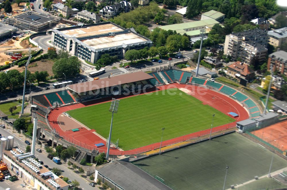 LUXEMBURG aus der Vogelperspektive: Josy-Barthel-Stadion in Luxemburg