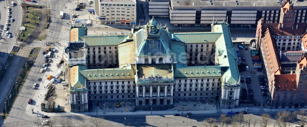 Luftbild München - Justizpalast in München