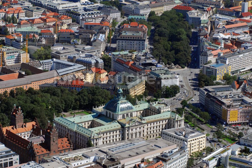 Luftbild München - Justizpalast in München