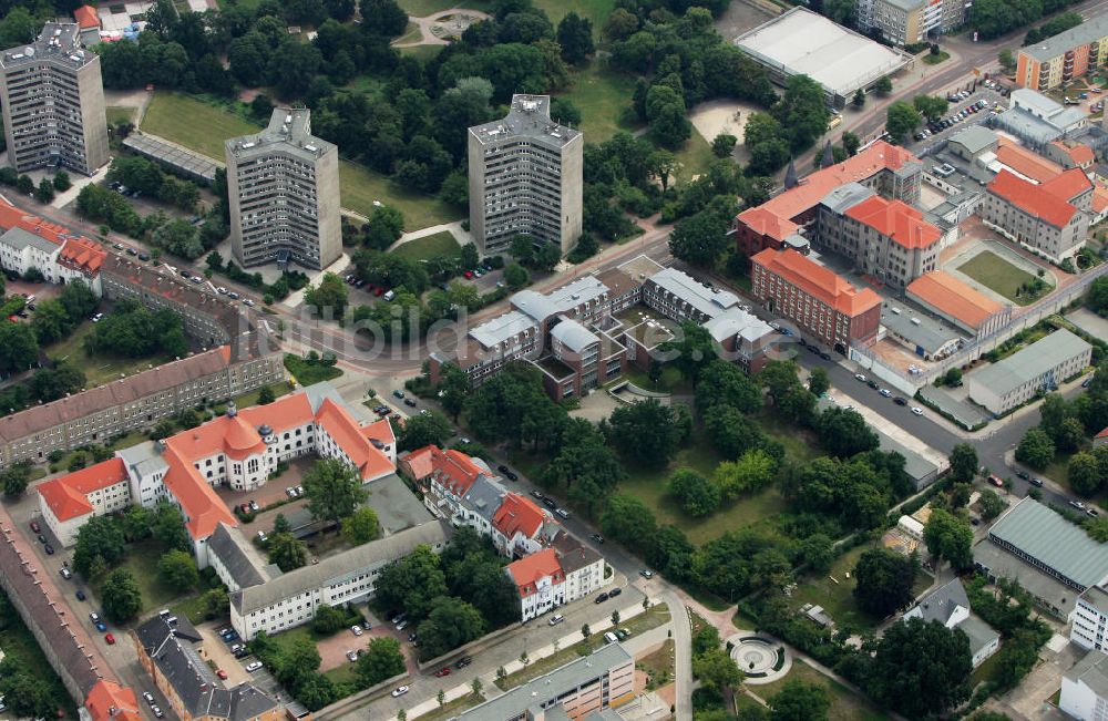 Luftbild Dessau - Roßlau - Justizvollzugsanstalt Dessau - Roßlau