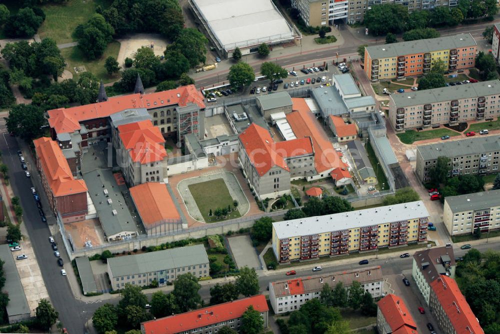 Luftbild Dessau - Roßlau - Justizvollzugsanstalt Dessau - Roßlau