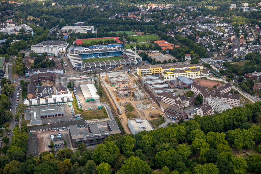 Luftbild Bochum - Justizvollzugsanstalt JVA in Bochum im Bundesland Nordrhein-Westfalen, Deutschland