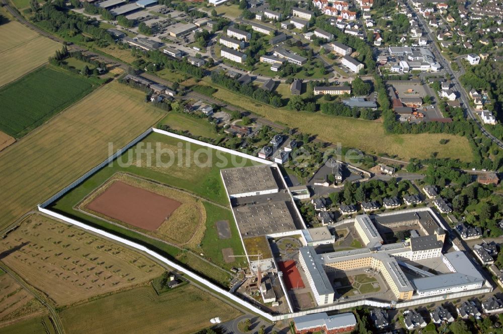 Luftaufnahme Diez - Justizvollzugsanstalt JVA Dietz in Diez im Bundesland Rheinland-Pfalz, Deutschland