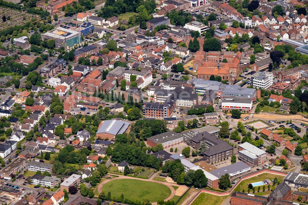 Luftbild Vechta - Justizvollzugsanstalt JVA für Frauen in Vechta im Bundesland Niedersachsen, Deutschland