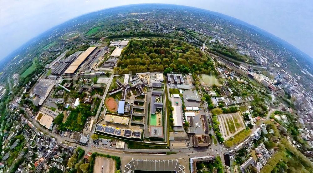 Bochum von oben - Justizvollzugsanstalt JVA an der Krümmede in Bochum im Bundesland Nordrhein-Westfalen, Deutschland