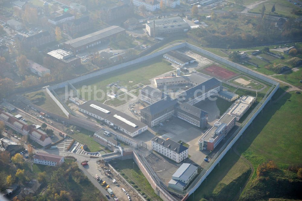 Torgau von oben - Justizvollzugsanstalt JVA Torgau