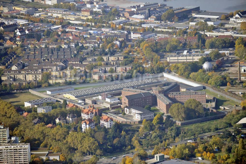 Luftaufnahme Mannheim - Justizvollzugsanstalt Mannheim