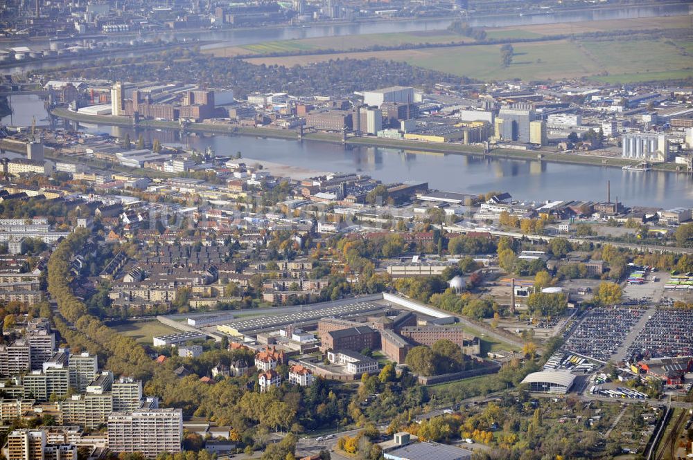 Luftbild Mannheim - Justizvollzugsanstalt Mannheim