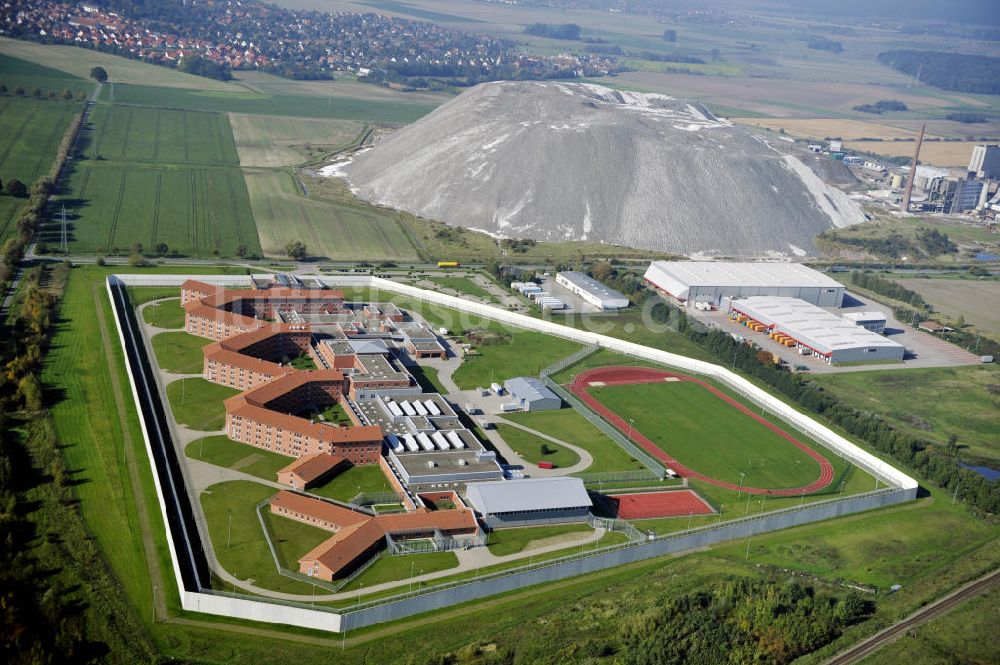 Sehnde aus der Vogelperspektive: Justizvollzugsanstalt Sehnde und die ehemalige Kali Mine Bergmannsegen