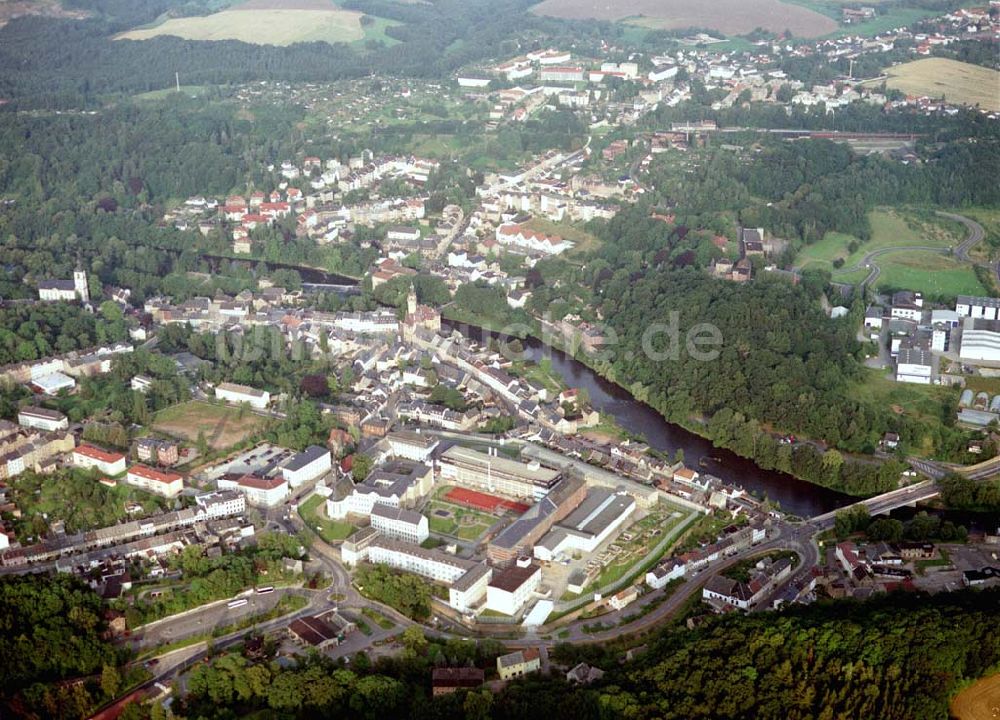 Waldheim aus der Vogelperspektive: Justizvollzugsanstalt Waldheim (034327) 99-0 Dresdener Str. 1 A 04736 Waldheim