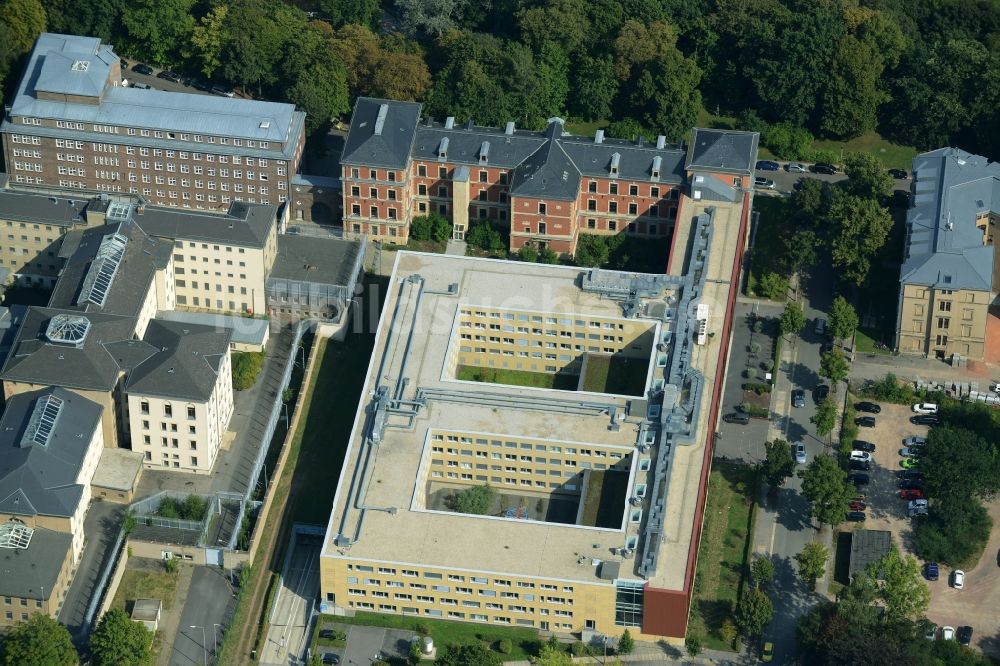 Luftbild Chemnitz - Justizzentrum Chemnitz Kaßberg in der Innenstadt von Chemnitz im Bundesland Sachsen