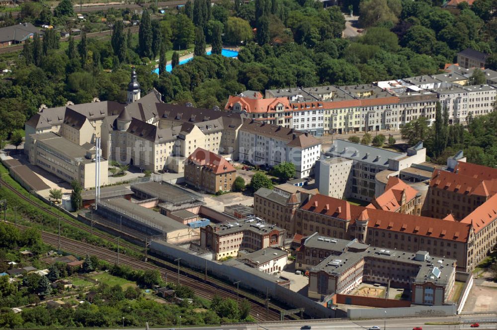 Magdeburg aus der Vogelperspektive: JVA und Landesgericht Magdeburg