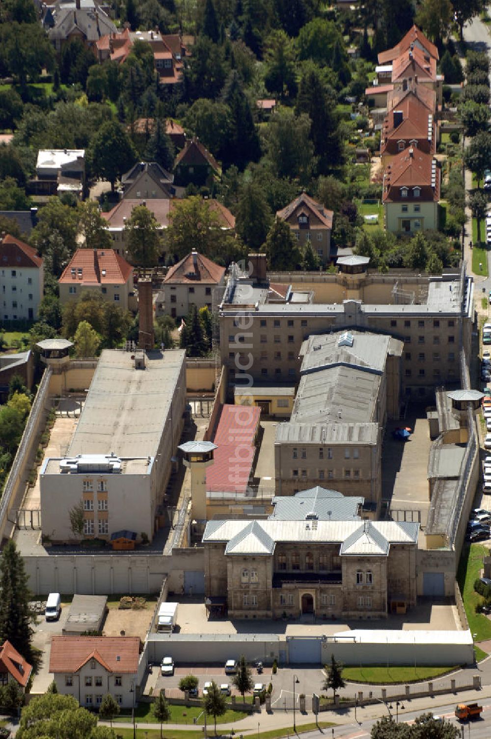 Luftaufnahme Naumburg an der Saale - JVA Naumburg