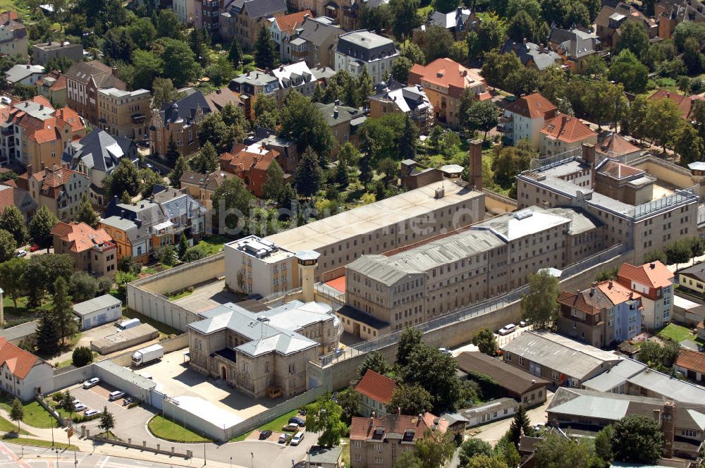 Naumburg an der Saale aus der Vogelperspektive: JVA Naumburg