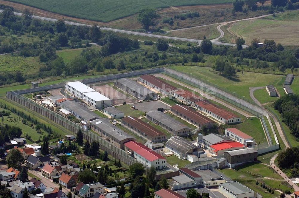 Volkstedt aus der Vogelperspektive: JVA Volkstedt in Sachsen-Anhalt