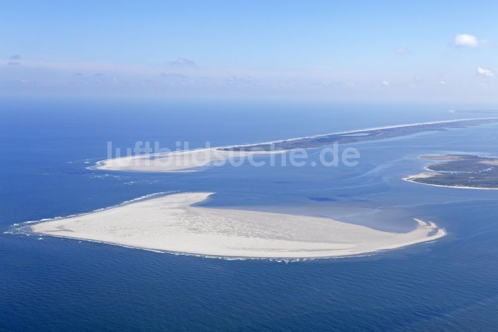 Luftbild Juist - Kachelotplate und Insel Juist - Inseln in der Nordsee im Bundesland Niedersachsen